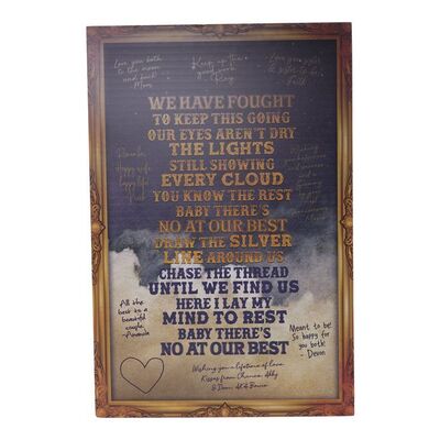 Lot #34: Tessa Porter's (as played by Cait Fairbanks) Main Character-Signed Album Listening Party Poster