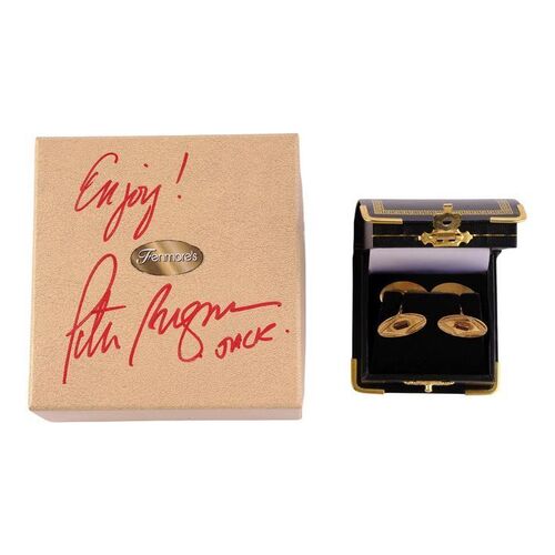 Lot #43: Jack Abbott's (as played by Peter Bergman) Cufflinks and Signed Box