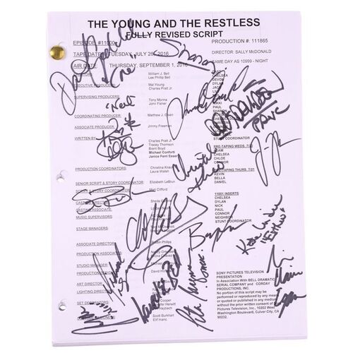 Lot #46: Main Cast-Signed Episode 11,000 Script