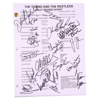 Lot #46: Main Cast-Signed Episode 11,000 Script