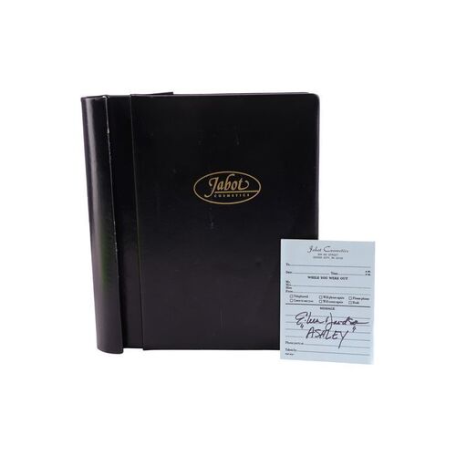 Lot #49: Eileen Davidson-Signed Jabot Portfolio and Message Pad