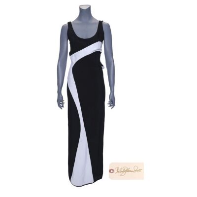 Lot #60: Nikki Newman's (as played by Melody Thomas Scott) Black and White Dress