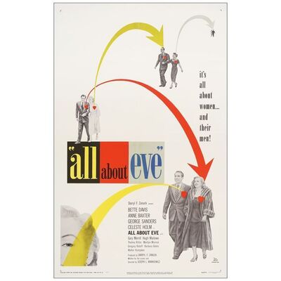 Lot # 4: ALL ABOUT EVE - One-Sheet (27" x 41"); Very Fine+ on Linen