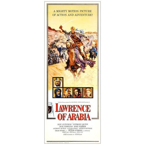 Lot # 12: LAWRENCE OF ARABIA - Insert (14" x 36"); Fine+ on Paper