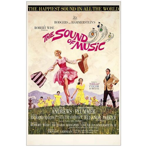 Lot # 13: THE SOUND OF MUSIC - One-Sheet (27" x 41"); Todd-AO Roadshow Style; Very Fine+ on Linen