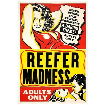 Lot # 28: REEFER MADNESS - One-Sheet (28" x 41"); Very Fine- on Linen