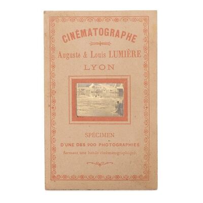 Lot # 35: DRAGOONS CROSSING THE SAONE - Herald With Film Frame (2.5" x 3.75"); Very Fine+