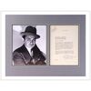 Lot # 36: EDWARD G. ROBINSON - B&W Photo & Signed Original Letter (18" x 14") Framed & Autographed by Edward G. Robinson; Very Fine+