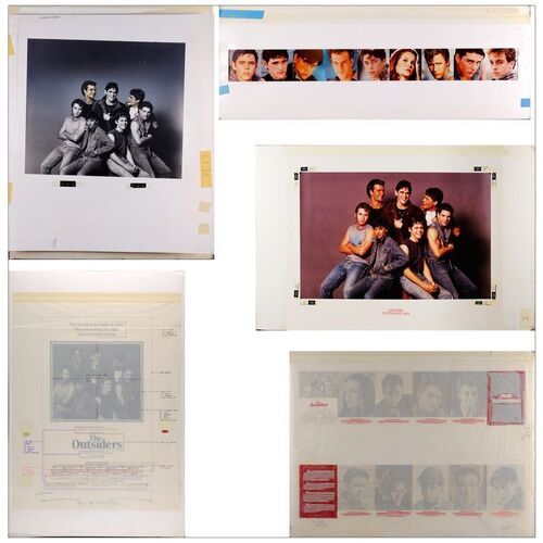 Lot # 41: THE OUTSIDERS - Marketing/Poster Concept Art (5) (21" x 35"); Very Fine- On Illustration Board