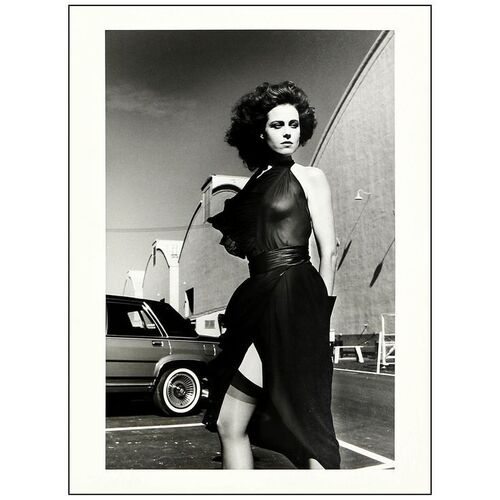 Lot # 42: SIGOURNEY WEAVER - Silver Gelatin Oversized Photo (12" x 16") Autographed on Verso by Helmut Newton; Near Mint