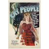 Lot # 45: CAT PEOPLE - One-Sheet (27" x 41"); Fine+ on Linen
