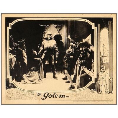 Lot # 49: THE GOLEM - Lobby Card (11" x 14"); Fine+