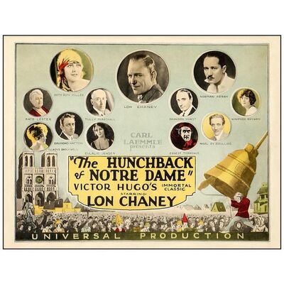 Lot # 53: THE HUNCHBACK OF NOTRE DAME - Title Lobby Card (11" x 14"); Very Good on Paper