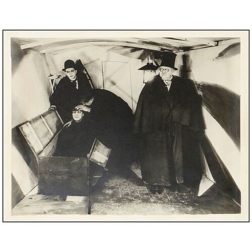 Lot # 61: THE CABINET OF DR. CALIGARI - Vintage Double Weight Photo (11" x 14"); Very Good+ on Paper