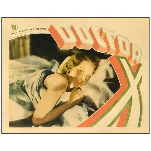 Lot # 67: DOCTOR X - Lobby Card (11" x 14"); Good on Paper