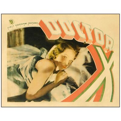 Lot # 67: DOCTOR X - Lobby Card (11" x 14"); Good on Paper