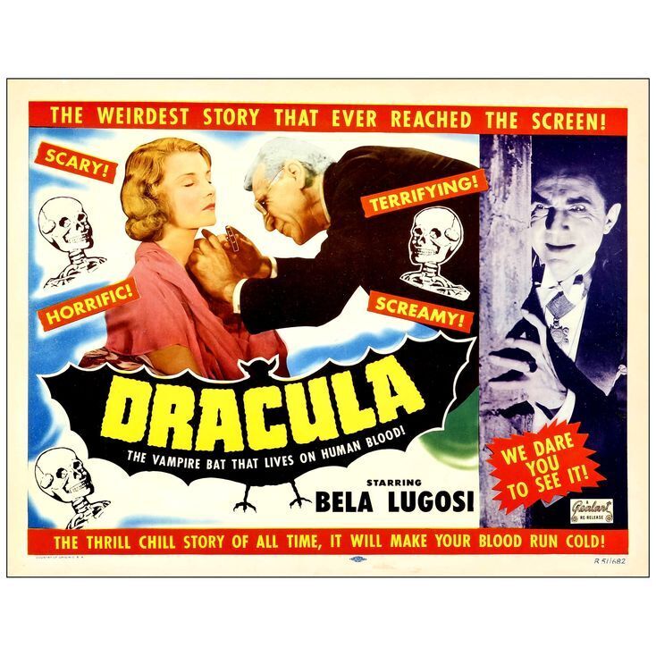 Lot # 70: DRACULA - Half Sheet (22 x 28 ); Very Fine- on Paper