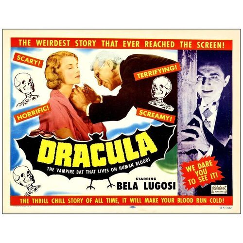 Lot # 70: DRACULA - Half Sheet (22" x 28"); Very Fine- on Paper