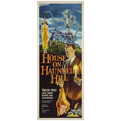 Lot # 78: HOUSE ON HAUNTED HILL - Insert (14" x 36"); Near Mint Rolled