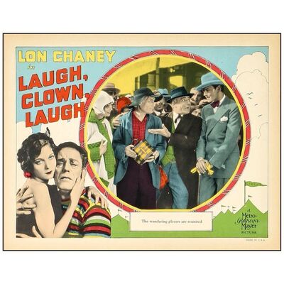 Lot # 87: LAUGH, CLOWN, LAUGH - Lobby Card (11" x 14"); Very Fine+