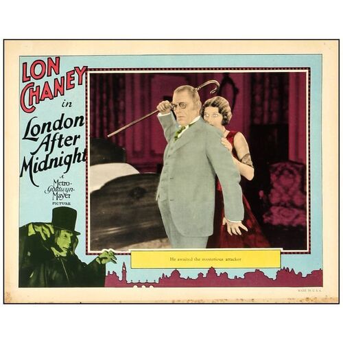 Lot # 88: LONDON AFTER MIDNIGHT - Lobby Card (11" x 14"); From the Woodhall Collection; Fine+