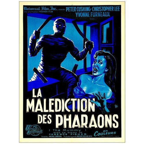 Lot # 91: THE MUMMY - French Moyenne (24" x 31.5"); Very Fine+ on Linen