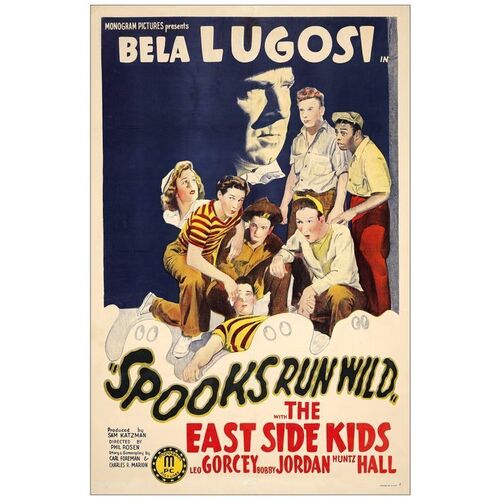 Lot # 101: SPOOKS RUN WILD - One-Sheet (27" x 41"); Fine on Linen