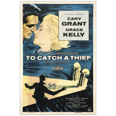 Lot # 105: TO CATCH A THIEF - One-Sheet (27" x 41"); Very Fine- on Linen