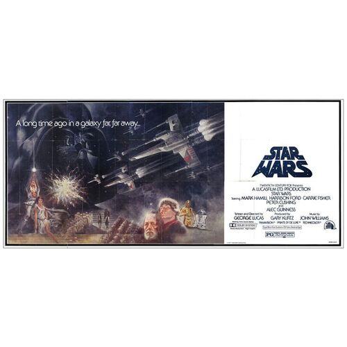 Lot # 109: STAR WARS: EPISODE IV - A NEW HOPE - 24 Sheet (Billboard) (104" x 232"); Very Fine Flat Folded