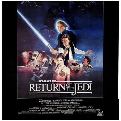 Lot # 110: STAR WARS: EPISODE VI - RETURN OF THE JEDI - Six Sheet (82" x 84"); Style B; Very Fine+ on Linen