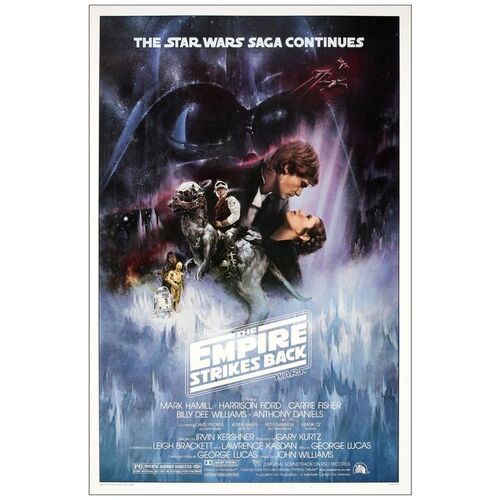 Lot # 131: STAR WARS: EPISODE V - THE EMPIRE STRIKES BACK - One-Sheet (27" x 41"); Very Fine+ Rolled