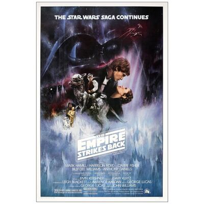 Lot # 131: STAR WARS: EPISODE V - THE EMPIRE STRIKES BACK - One-Sheet (27" x 41"); Very Fine+ Rolled