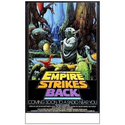 Lot # 137: STAR WARS: EPISODE V - THE EMPIRE STRIKES BACK - NPR Radio Poster (17" x 28"); Howard Kazanjian Collection; Near Mint Rolled