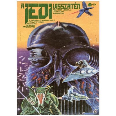 Lot # 142: STAR WARS: EPISODE VI - RETURN OF THE JEDI - Hungarian A4 Sheet (7" x 10"); Full Color Style; Mint Rolled