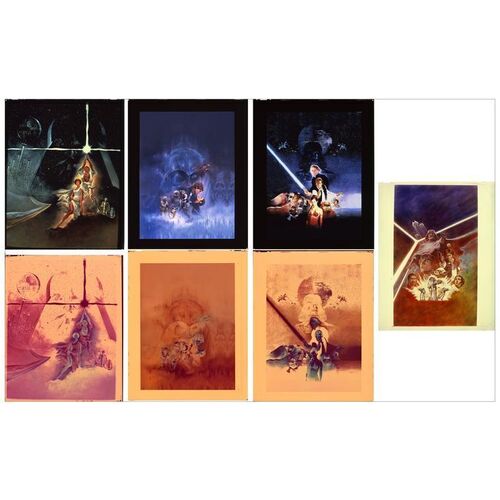 Lot # 150: STAR WARS: THE COMPLETE SAGA - 8" X 10" Photo Elements (7), Postive (4) and Negative (3) (8" x 10"); Near Mint