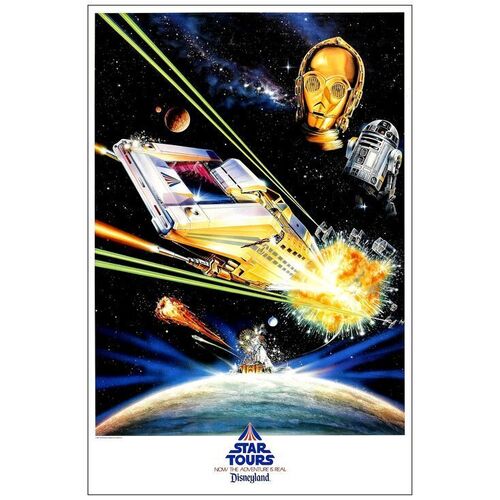 Lot # 151: STAR WARS: STAR TOURS - 20" X 30"; Grand Opening Poster; Mint Rolled