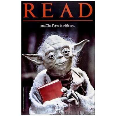 Lot # 152: STAR WARS: THE COMPLETE SAGA - Library Poster (22" x 34"); Howard Kazanjian Collection; Mint Rolled