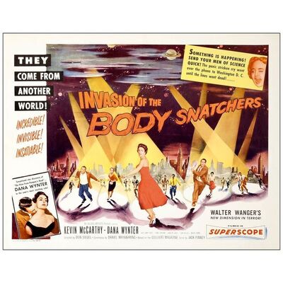 Lot # 157: INVASION OF THE BODY SNATCHERS - Half Sheet (22" x 28"); Style B; Very Fine+ Rolled
