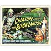 Lot # 158: CREATURE FROM THE BLACK LAGOON - Half Sheet (22" x 28"); Style B; Very Fine+ Folded