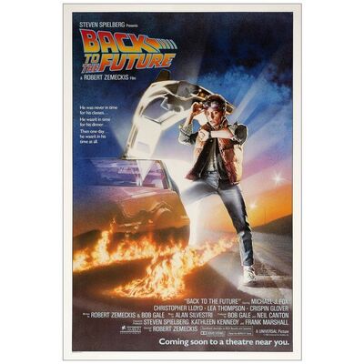 Lot # 171: BACK TO THE FUTURE - One-Sheet (27" x 41"); Advance; Very Fine+ on Linen