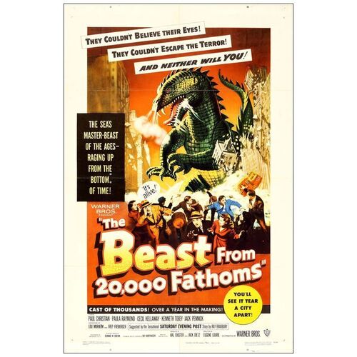 Lot # 173: THE BEAST FROM 20,000 FATHOMS - One-Sheet (27" x 41"); Fine+ Folded