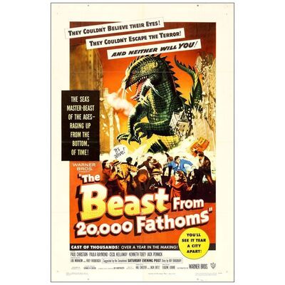 Lot # 173: THE BEAST FROM 20,000 FATHOMS - One-Sheet (27" x 41"); Fine+ Folded
