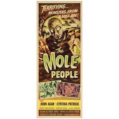 Lot # 199: THE MOLE PEOPLE - Insert (14" x 36"); Fine- Folded