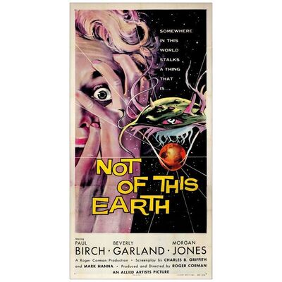 Lot # 200: NOT OF THIS EARTH - Three Sheet (41" x 81"); Near Mint Folded