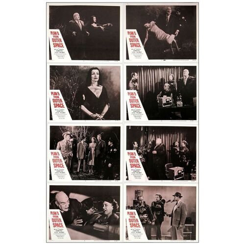 Lot # 202: PLAN 9 FROM OUTER SPACE - Lobby Card Set (8) (11" x 14"); Near Mint