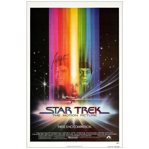 Lot # 209: STAR TREK: THE MOTION PICTURE - One-Sheet (27" x 41") Autographed by William Shatner; Near Mint Rolled