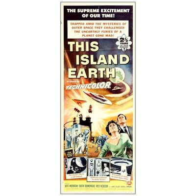 Lot # 214: THIS ISLAND EARTH - Insert (14" x 36"); Fine- Folded