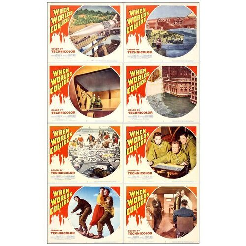 Lot # 216: WHEN WORLDS COLLIDE - Lobby Card Set (8) (11" x 14"); Very Fine+