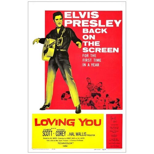 Lot # 220: LOVING YOU - One-Sheet (27" x 41"); Very Fine+ on Linen