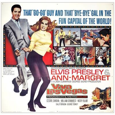 Lot # 221: VIVA LAS VEGAS - Six Sheet (80" x 79"); Very Fine+ on Linen